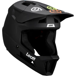 Kask rowerowy (full face) dziecięcy LEATT Helmet MTB Gravity 1.0 Junior V25 - XS - czarny - Dziecko