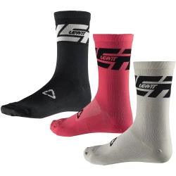 Skarpety rowerowe LEATT Socks MTB Endurance (3 pary) - S/M - wielokolorowy - UNI