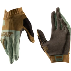 Rękawice rowerowe damskie LEATT Glove MTB 1.0 GripR Women - XS - brązowy - Kobieta