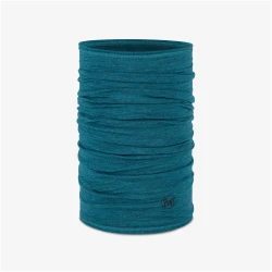 Bandana BUFF MERINO LIGHTWEIGHT SOLID SOLID TEAL - one size - zielony - UNI