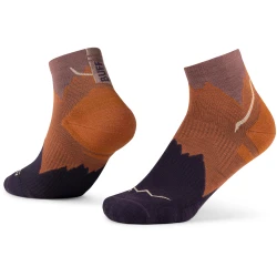 Skarpetki Buff MERINO LIGHTWEIGHT QUARTER SOCK LWQ3 GINGER S - 39/41 - pomarańczowy - UNI