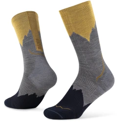 Skarpetki Buff MERINO LIGHTWEIGHT CREW SOCK LWC3 GREY S - L - szary - UNI