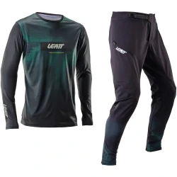 Komplet rowerowy (koszulka+spodnie) LEATT Ride Kit MTB Gravity 1.0 - XL - czarny - UNI