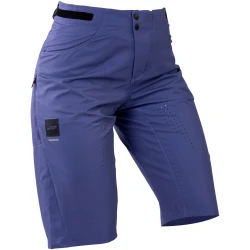 Spodenki rowerowe (+spodenki kolarskie z pampersem w zestawie) damskie LEATT Shorts MTB Trail 3.0 Liner Women - M - niebieski - Kobieta