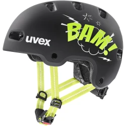 Kask rowerowy dziecięcy UVEX Kid 4 style - 51-55 - czarny - Dziecko
