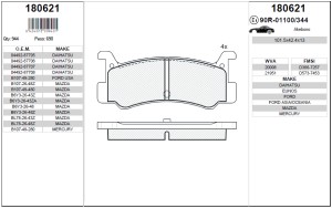 KLOCKI HAMULCOWE TYŁ ICER